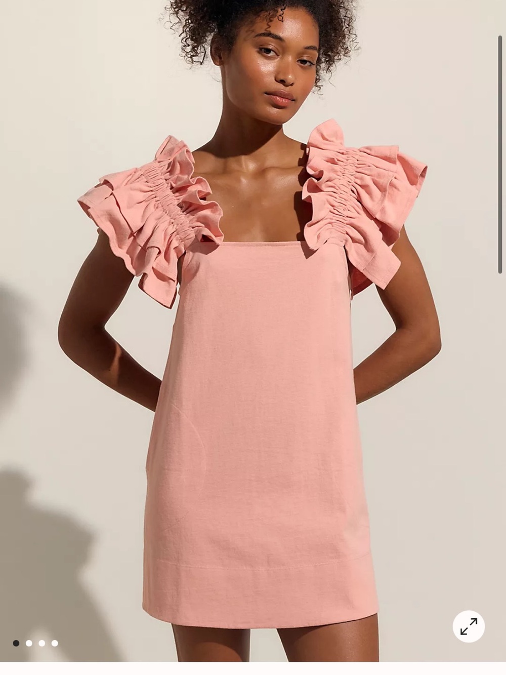 Free People cream mini dress - Picture 4 of 4
